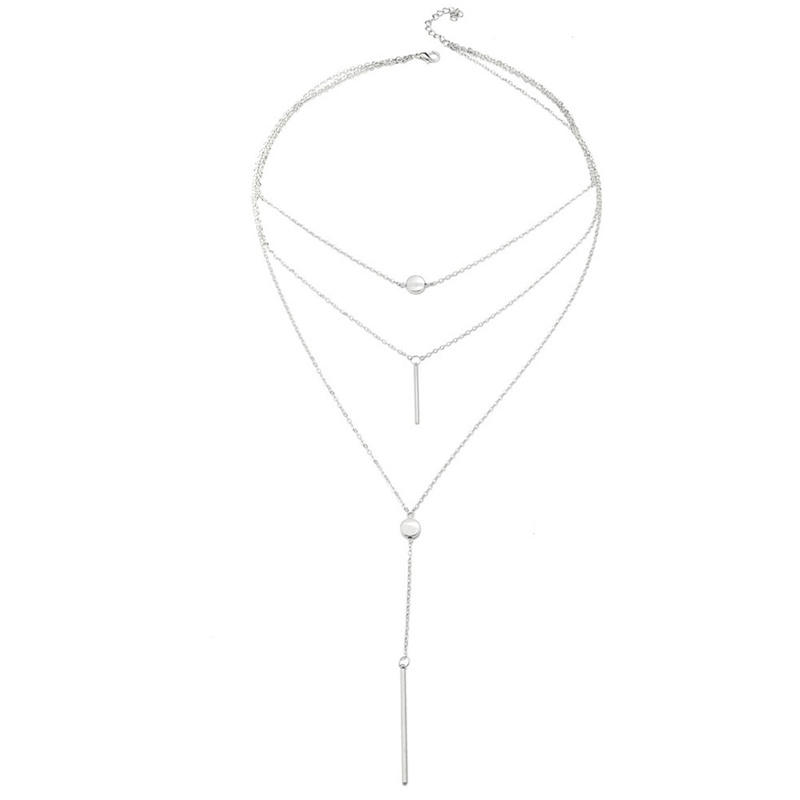 Wanita Kalung Fashion Korea Fashion Multilayer Panjang Berpayet Vintage Necklace
