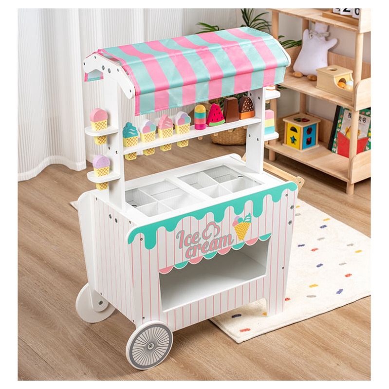 Jual SNOW WHITE ICE CREAM CAR BOOTH Bisa di dorong mainan jualan