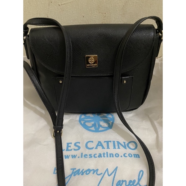 Preloved Bag Les Catino Black messenger