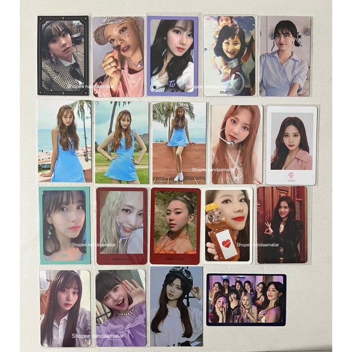 [SALE] CLEARANCE MURAH PHOTOCARD PC TWICE OFFICIAL SANA JEONGYEON CHAEYOUNG MINA MOMO TZUYU BARET TY