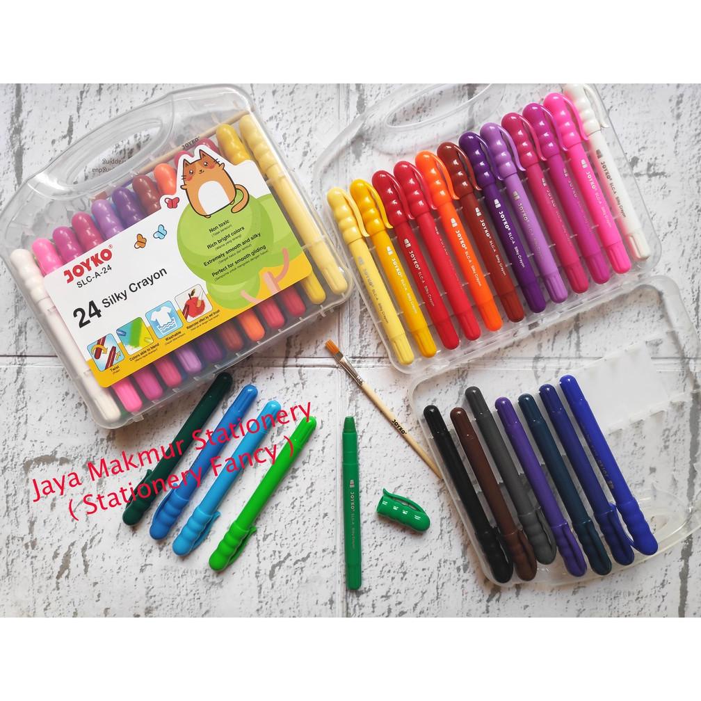 

Terbaru - Crayon Halus / Silky Crayon Joyko 24 Warna Slc-A-24 (1 Set) !!
