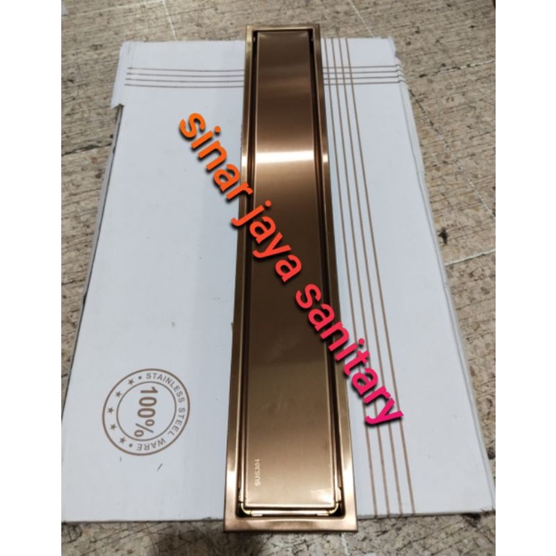Smart floor drain rose gold 60cm stainless / Floor drain rose gold / Tose gold