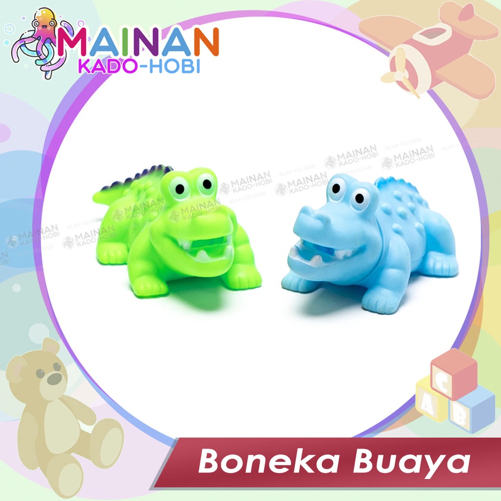 MAINAN MANDI ANAK CROCODILE BUAYA KARET BUNYI