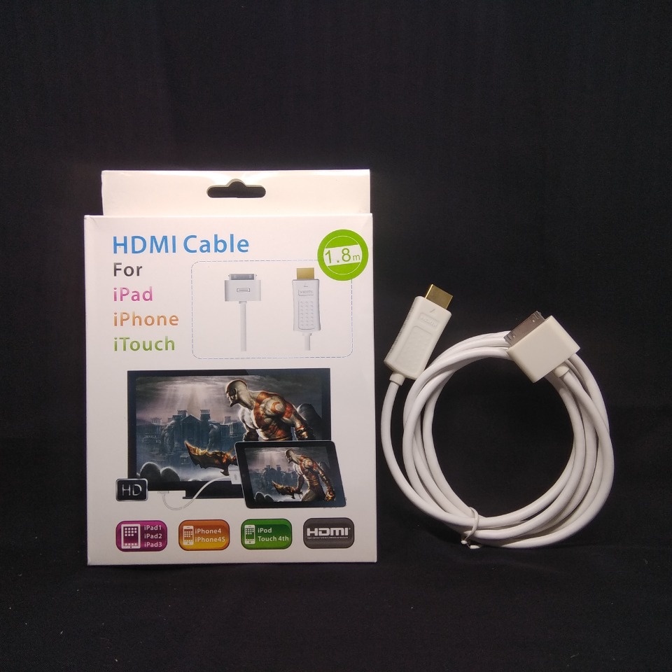 30 Pin Kabel HDMI Adapter Video 30-pin Ke Hdmi Untuk Pod I Pad 2 3 phone 4 4s 2g 3g