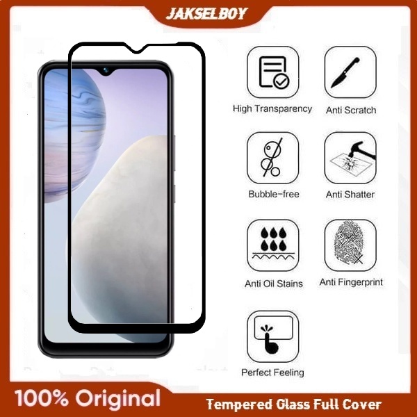 Vivo Y36 Z7 Z7x Y02 Y21T Y21A Y33S Y15S Y16 Y22 Y35 Y12S Y20 Y20S Y51A Y19 Y21S Y21 Tempered Glass Full Cover Anti Gores Layar
