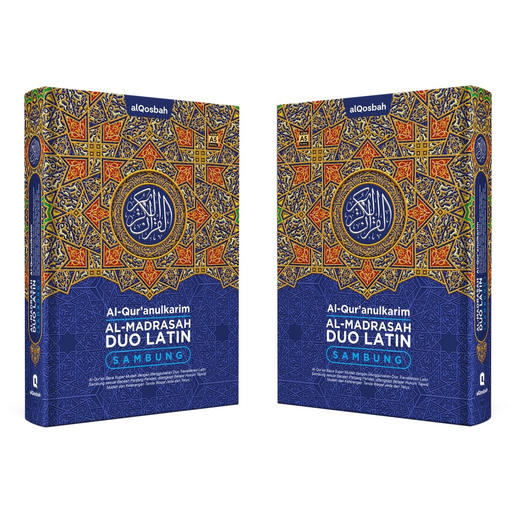 Al Quran Al MADRASAH A4 DUO LATIN Sambung / AlQuran BESAR Terjemah & Tajwid Transliterasi Latin Al Q