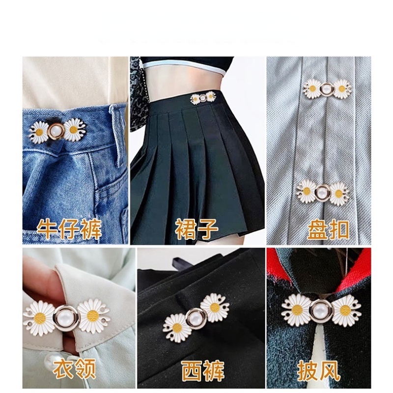 Korea Fashion Celana Panjang Pinggang Bros Baru Jeans Gesper Pinggang Jarum Aksesoris Wanita