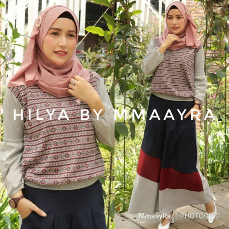 Mmaayra Set Hilya Setelan Rok Kaos Babyterry