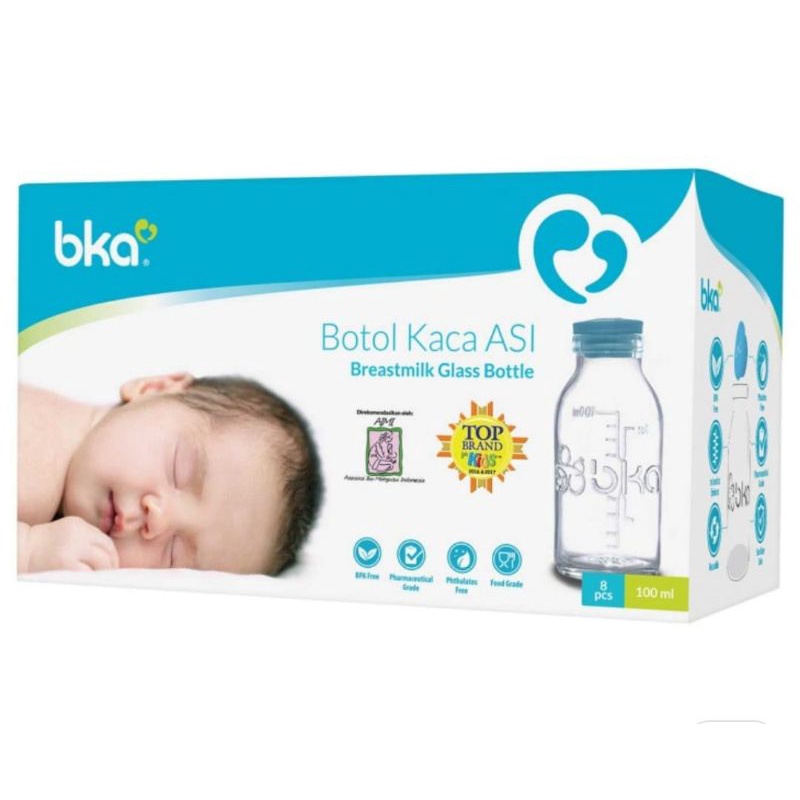 BKA Botol Asi Kaca  100ml isi 8pcs / isi 4