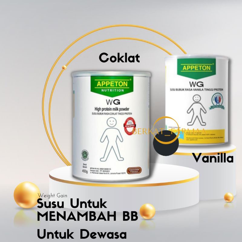 

Susu Appeton Weight Gain Cokelat dan Vanilla 450 Gr Susu Penambah Berat Badan