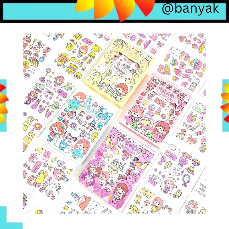 

Sticker Deco Aesthetic Lucu Momo Stiker Anti Air Tumblr DIY Hp Stiker Motif Kartun Lucu ala Korea isi 50 lembar@banyak