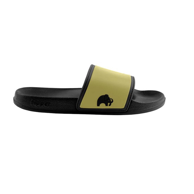 Sandal Fipper Slip On Black Green Olive Black Original