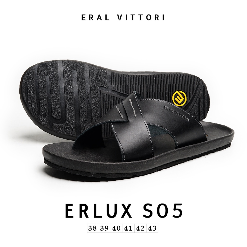 Eral Vittori - Erlux S05 Sandal Kulit Kasual Pria