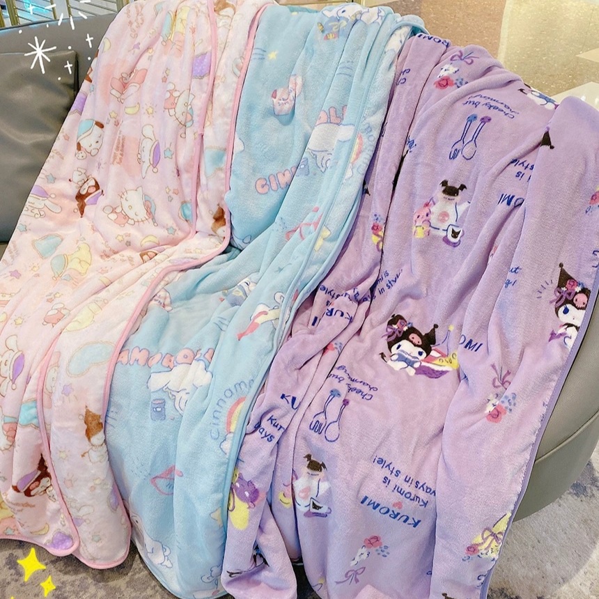 Selimut Blanket Sanrio Zootopia Halus Kuromi Cinnamoroll