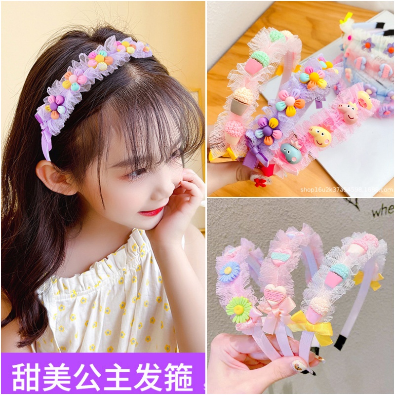 Bando Tile Renda / Headband Tulle Bandana Anak Perempuan Korea Style Tule Bando Baby ZR Vedia