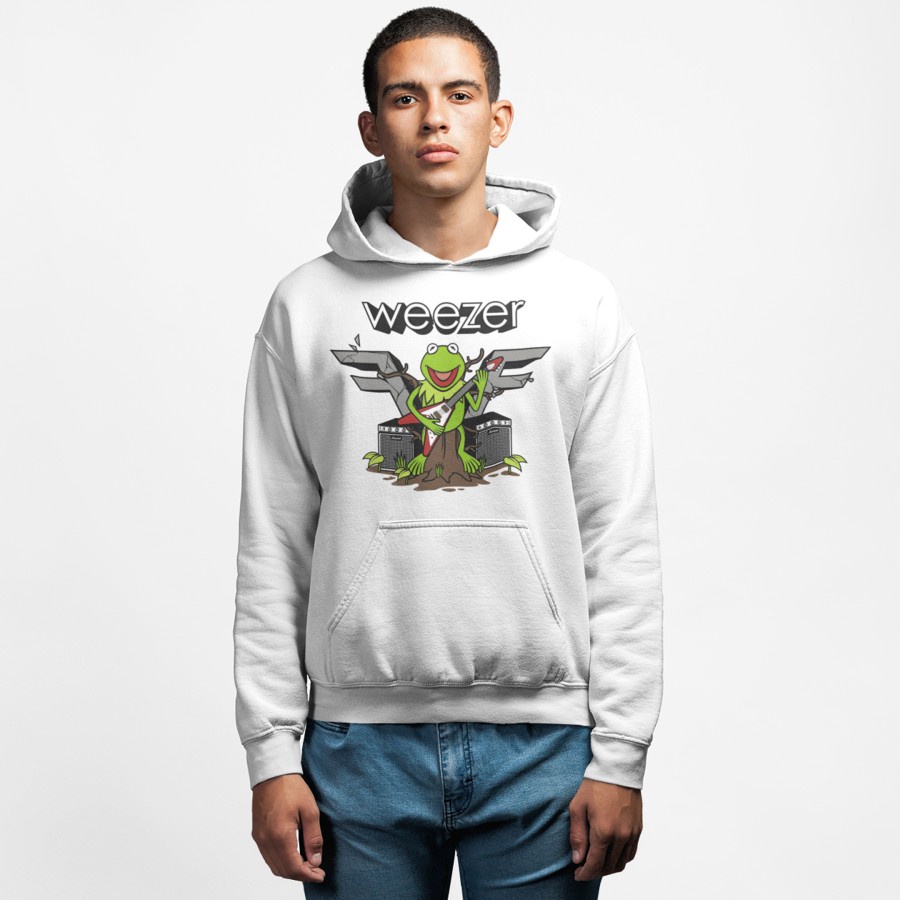 Fashion Pria Outerwear Hoodie Tomoinc Weezer - Kermit