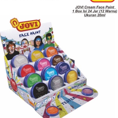 

JOVI DISPLAY SET CREAM FACE PAINT 20ML 12CLORS