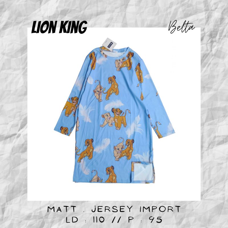 Tunik Kaos Tangan Panjang Lion King by L30