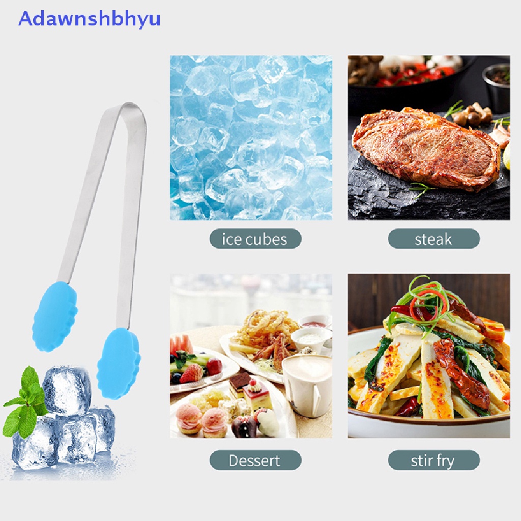 Adhyu 1Pc Penjepit Makanan Silikon Bentuk Bunga Bahan Stainless Steel Non-slip Ice Candy FoodClip ID