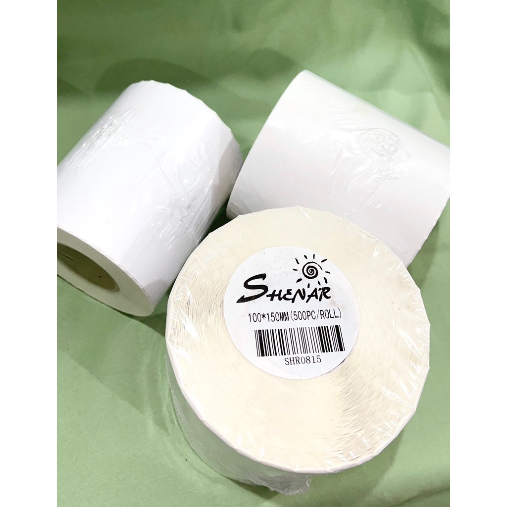 GROSIR!!! KERTAS LABEL THERMAL KERTAS LABEL RESI 100X150 250ROLL