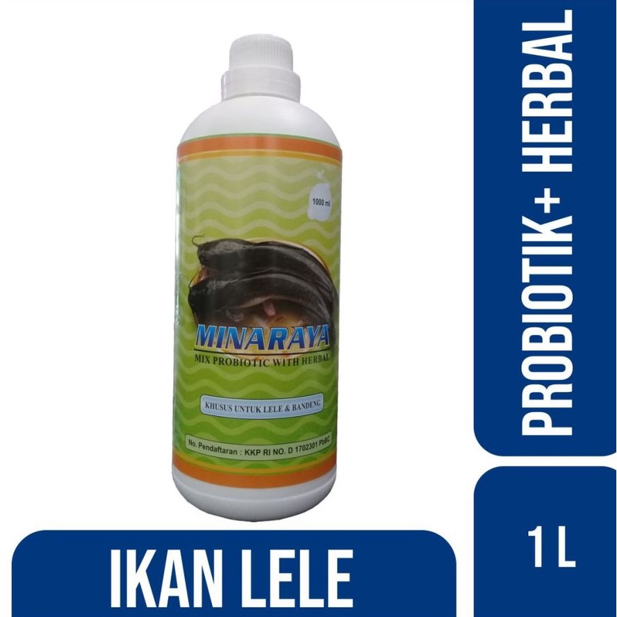 MINERAYA LELE 1 Liter Penggemuk Lele - Obat Lele - Menambah Nafsu Makan Lele Probiotik Lele Terbaik