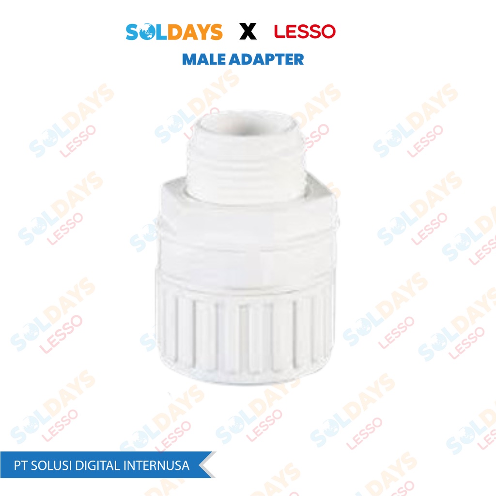 Lesso Adaptor Pipa To Fleksibel dn25 / Conduit  Male Adaptor 25mm