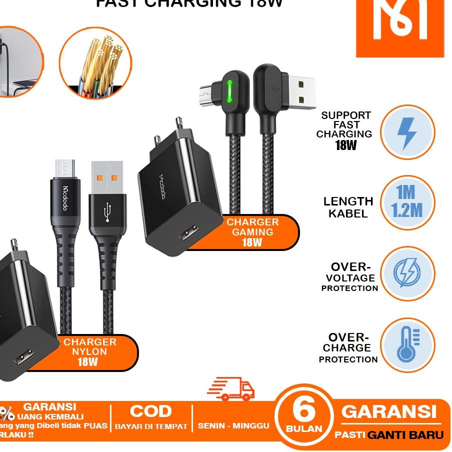 Murah Banget Travel Charger Infinix Note 7 ,Hot 8 ,Hot 9 ,Hot 10 Micro USB FAST Charging 18W QC3.0 M