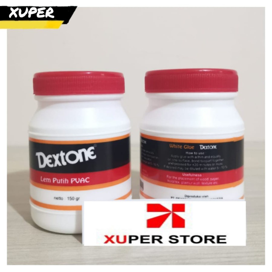 

LEM PUTIH PVAC DEXTONE - LEM KERTAS DAN KAYU 150 GR