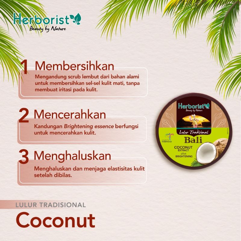 Herborist Lulur Tradisional Bali 100g &amp; 200g | Milk | Strawberry | Zaitun | Bengkoang