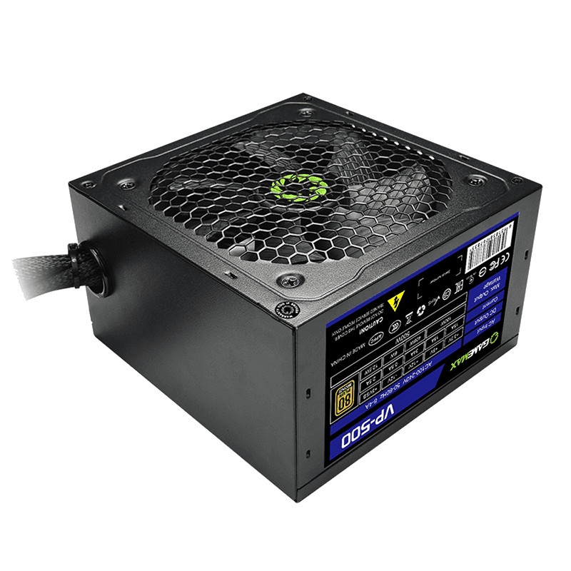 Gamemax Power Supply VP500 500 Watt 80+ EffIciency 80 PLUS PSU VP-500