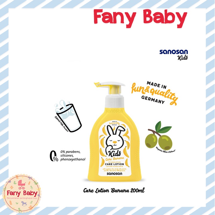 SANOSAN KIDS CARE LOTION BANANA 200ML