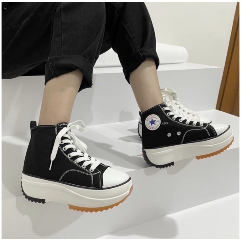 SALE DEFECT KECIL JIMIN Sepatu Boots Sneakers Wanita Sekolah Import