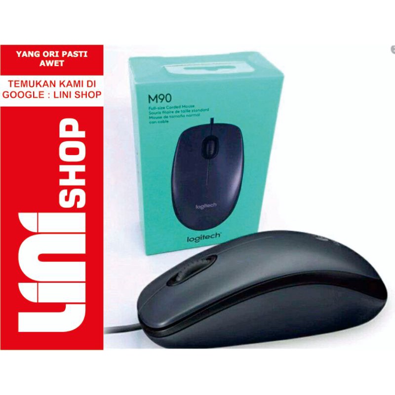 Mouse Logitech M90 Mouse USB kabel Komputer PC Laptop