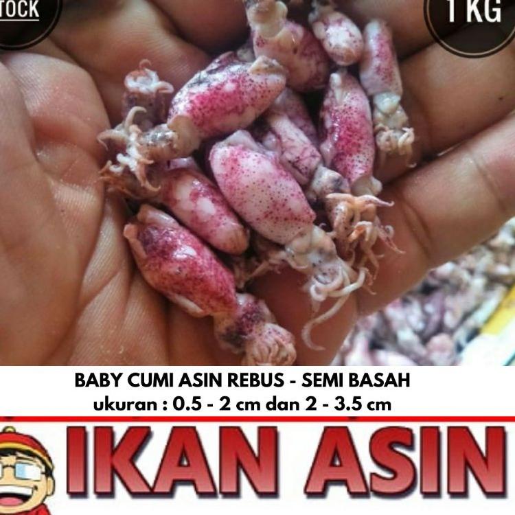 

⚡COD⚡ BABY CUMI ASIN SEMI BASAH 1 kg