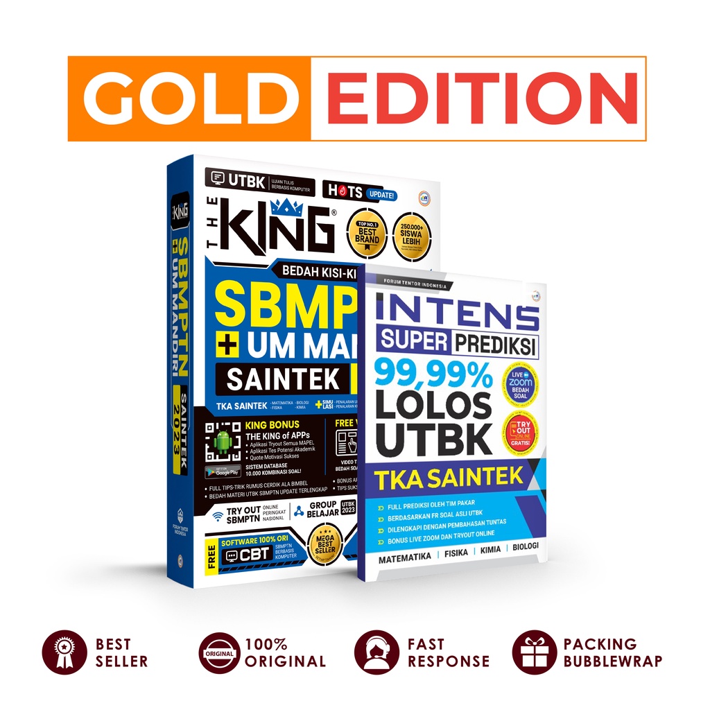 Jual EMC Gold Edition Buku The King Bedah Kisi Kisi Sbmptn Dan Um Mandiri Saintek Utbk Tps