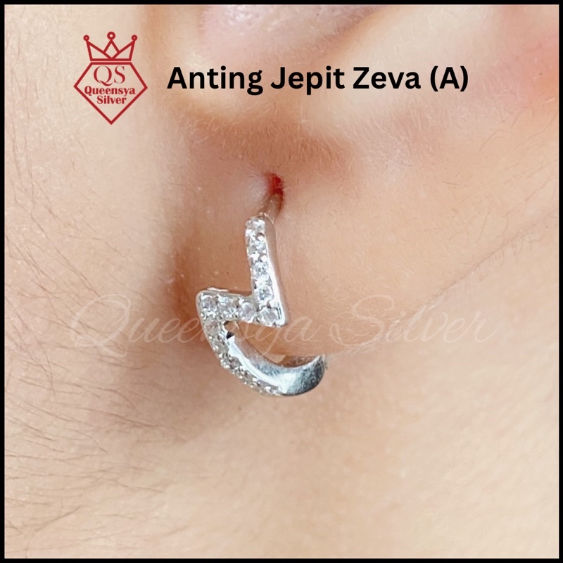 Anting Perak Wanita | Anting Jepit Perak QS