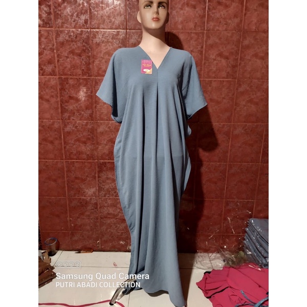 Kaftan Nagita Long Square crinkle Airflow Atasan Wanita Kekinian