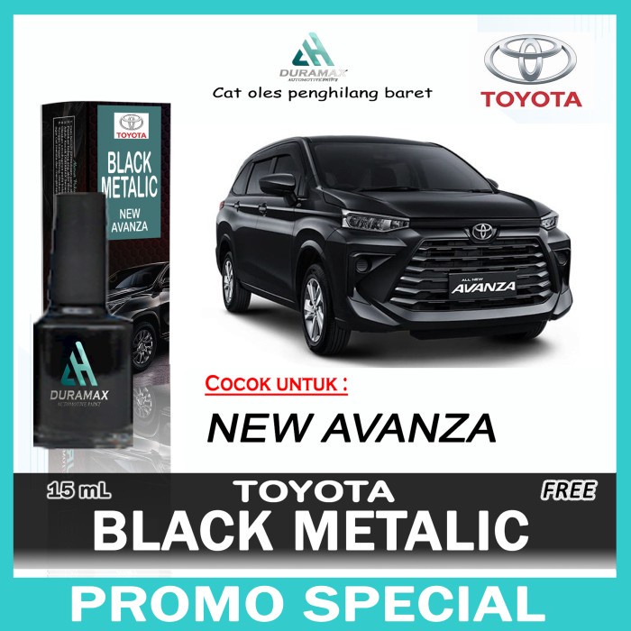 Cat Oles Black Mica Metalic Toyota Avanza Xenia 2022 UP Hitam Metalik - NW AVANZA BLACK