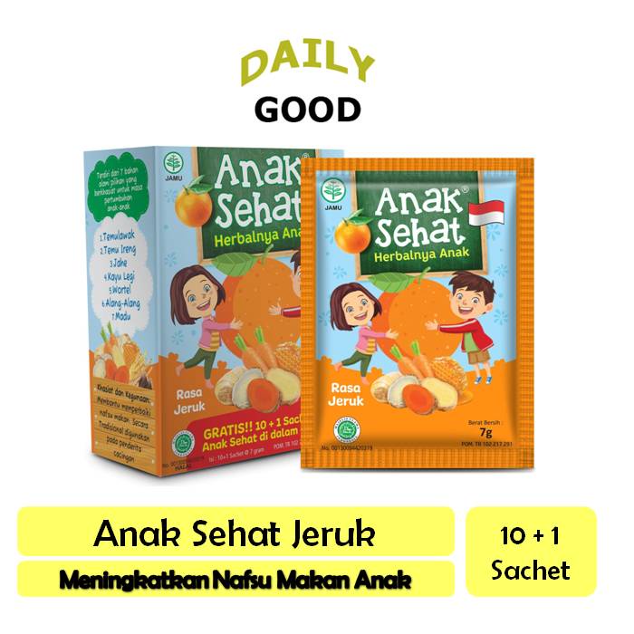 

Anak Sehat Jeruk 10's - Meningkatkan Nafsu Makan Anak