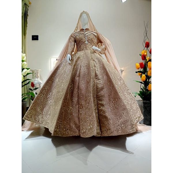 GAUN / Pengantin BELINGBING ada ekor/