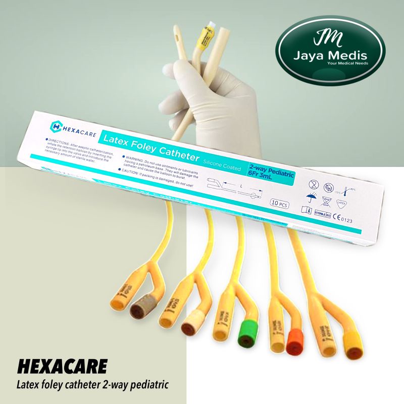 HEXA CARE LATEX FOLEY CATHETER 2 - WAY