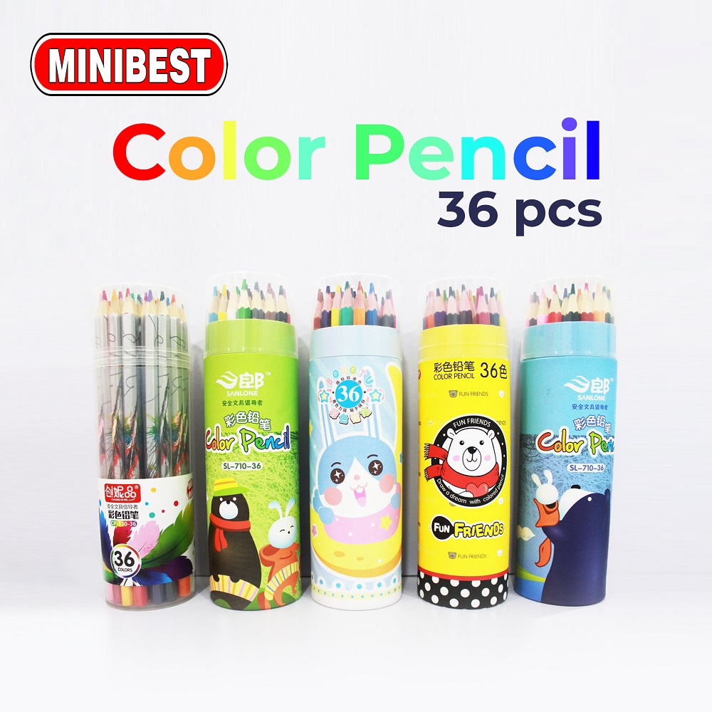 [MB] Pensil Warna Water Color isi 36 Kemasan Tabung