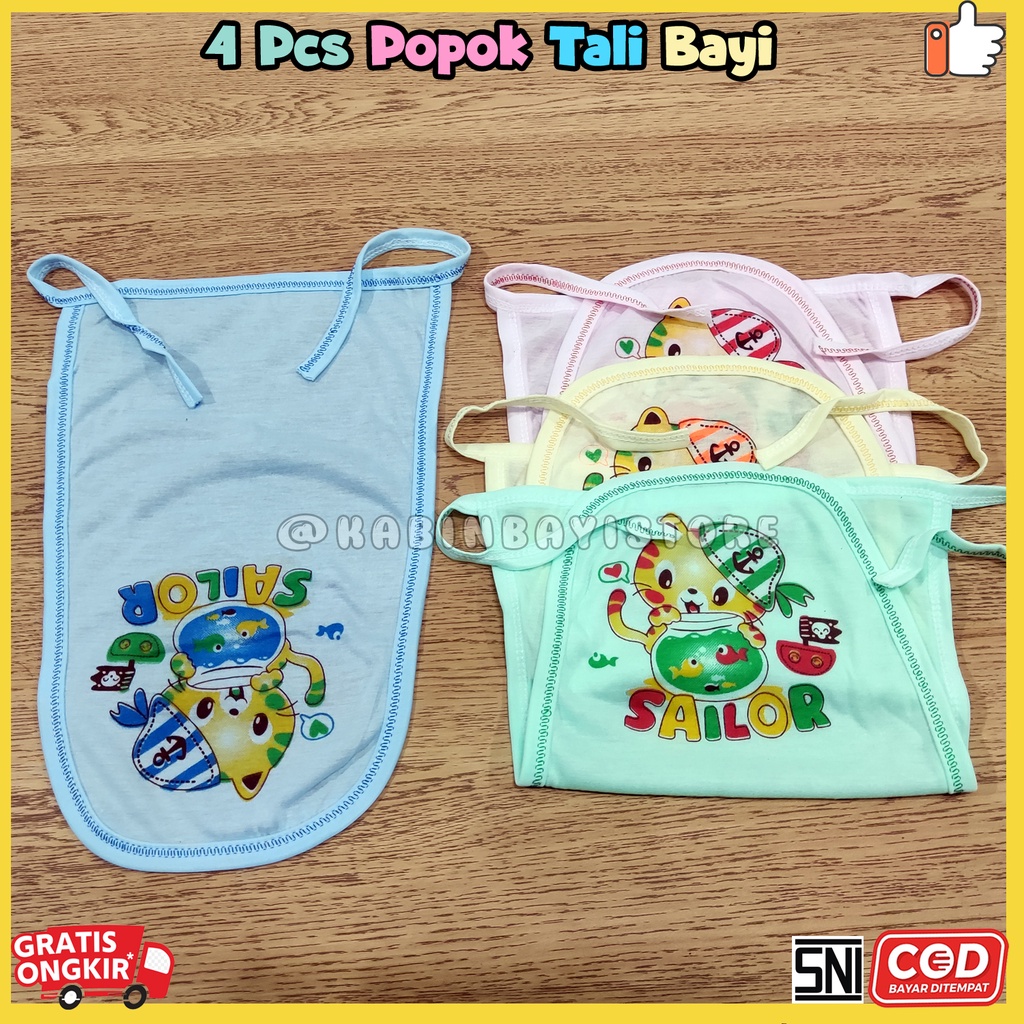 4 Pcs Popok Bayi Tali Warna SNI