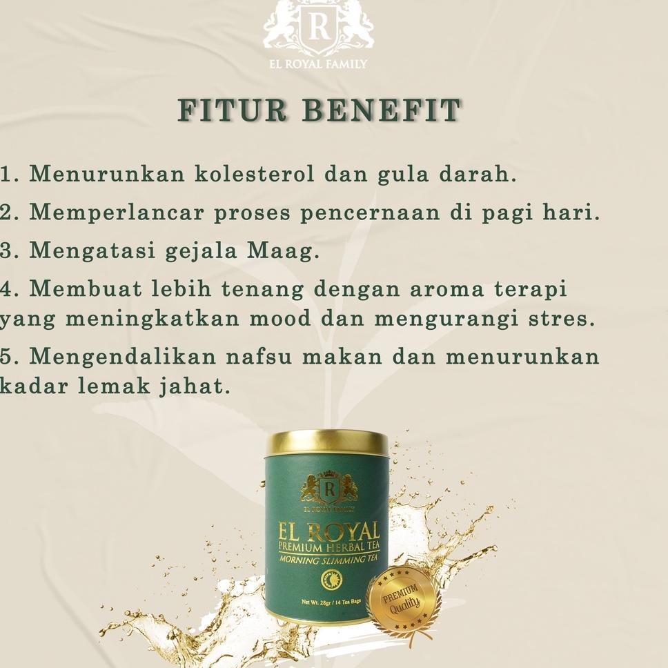 

ADC9-5IHO6 1 Paket El Royal Premium Herbal Tea - Teh Herbal Untuk Kesehatan Melancarkan Pencernaan ONG3