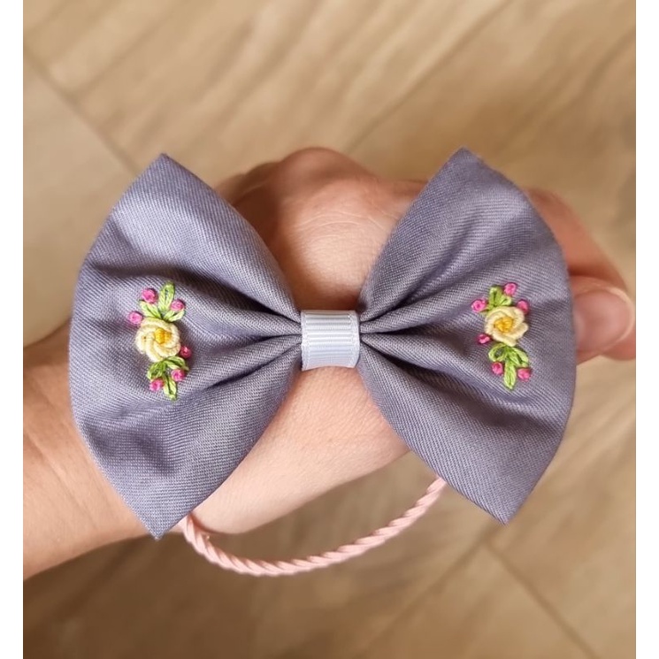 Pretty Stitches - Bow Hair Ties #017