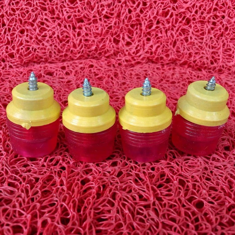 AKSESORIS SANGKAR BURUNG // KAKI KARET ISI 4 // KAKI SANGKAR ISI 4