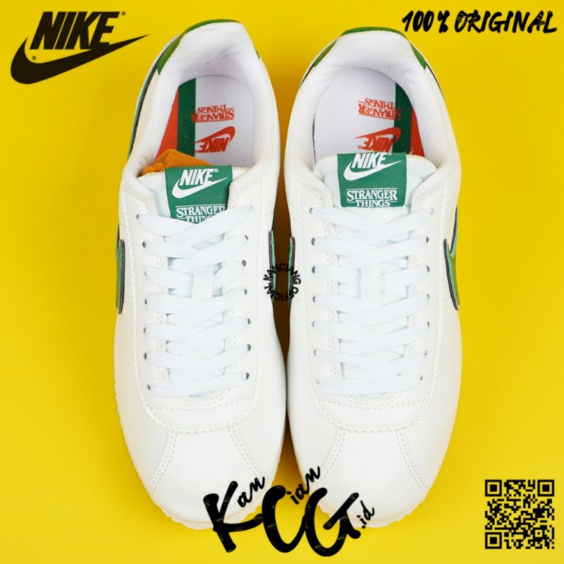 Sneakers Original Made In Indonesia 100% Cortez Classic Stranger Think Hawkins Original Bnib