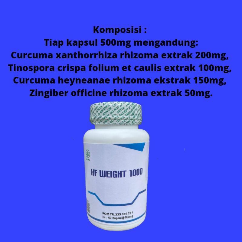 OBAT GEMUK HERBAL HF WEIGHT 1000