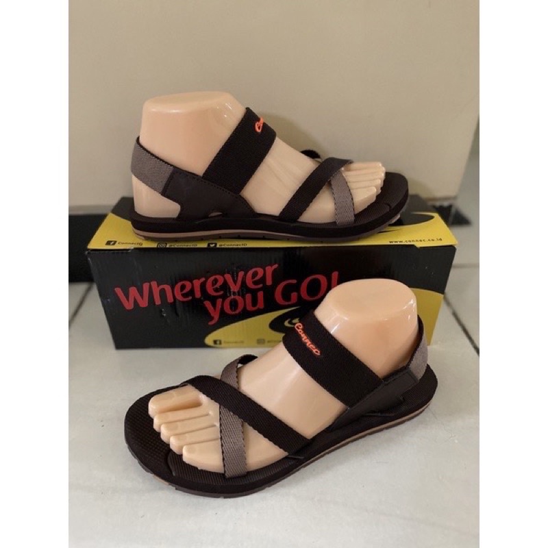 PROMO SANDAL WANITA KEKINIAN CONNEC CRYSAN STELLA 100% BARU