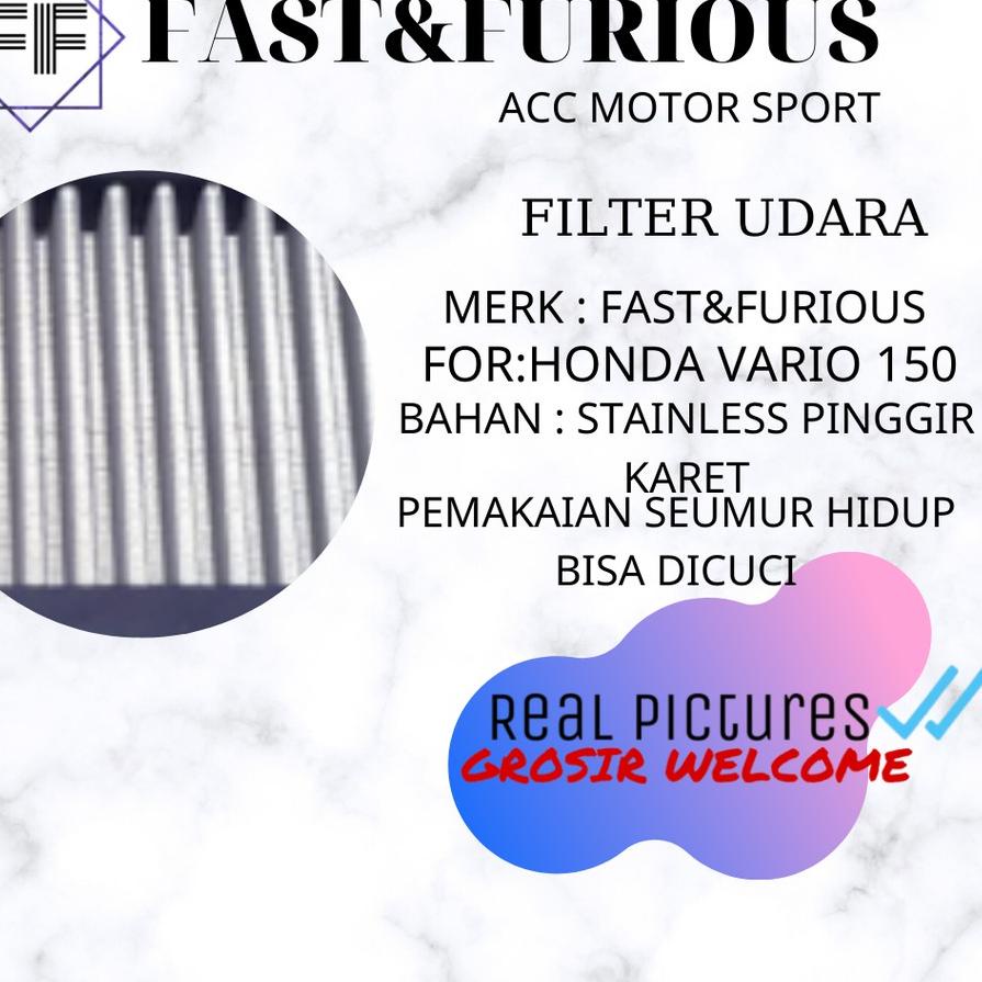 Filter Udara Vario 150 Vario 125 Led Variasi Stainless